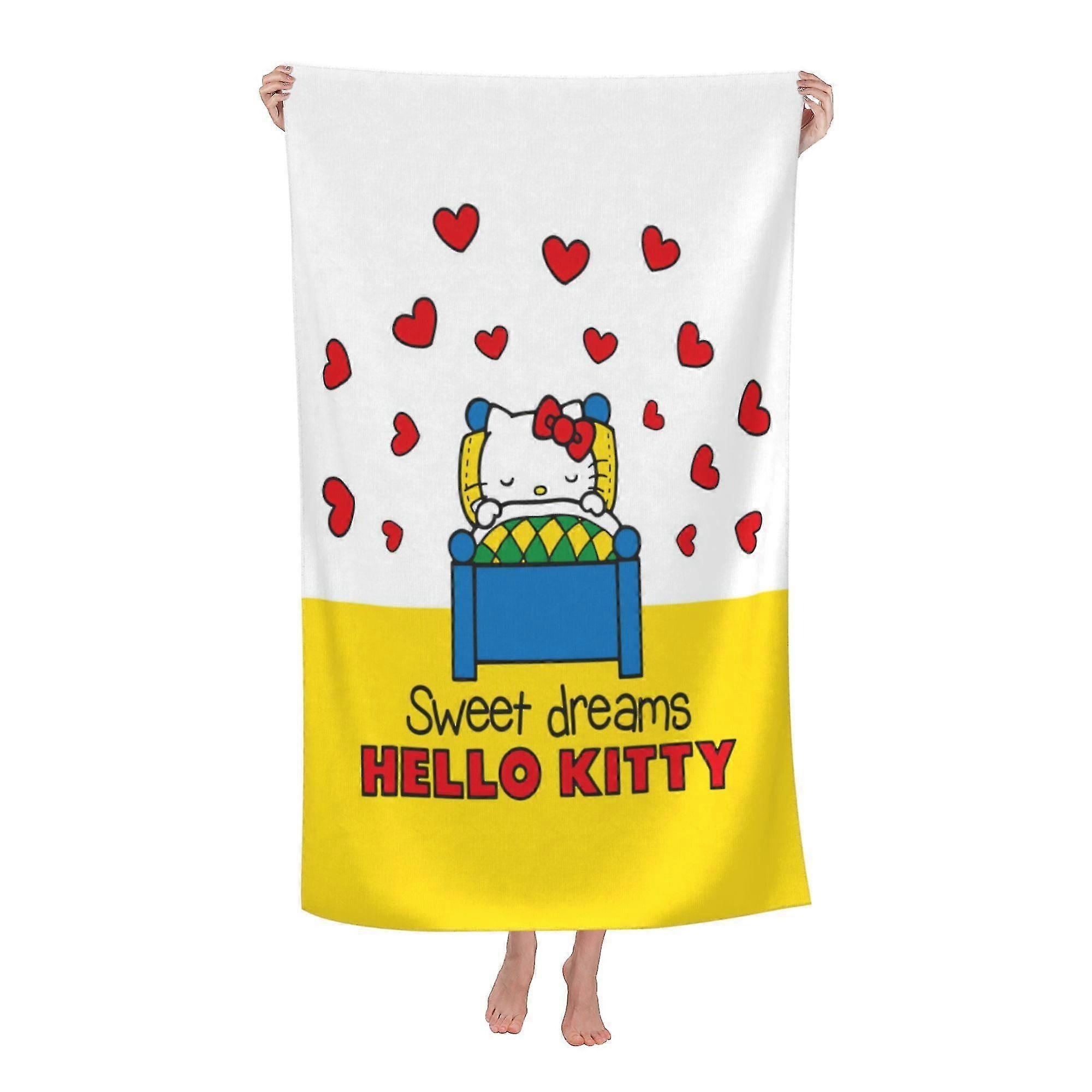 Hello Kitty Beach Towel, Large Microfiber Bath Towel