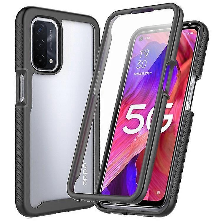 3-in-1 Hybrid Phone Case Compatible For Oppo A54 5G/A74 5G Full Protection Anti-drop Detachable Phone Case with PET Screen Protect