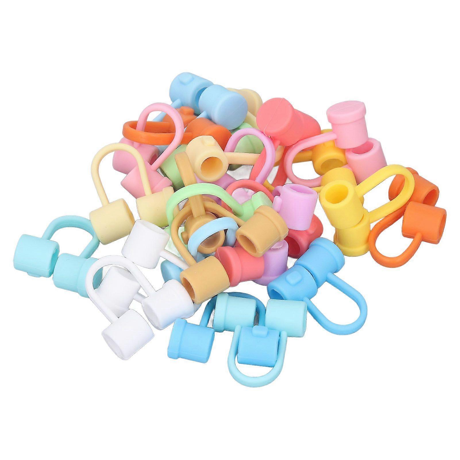 Straw Covers Dustproof Decorative Splash Proof Reusable Toppers for Parties