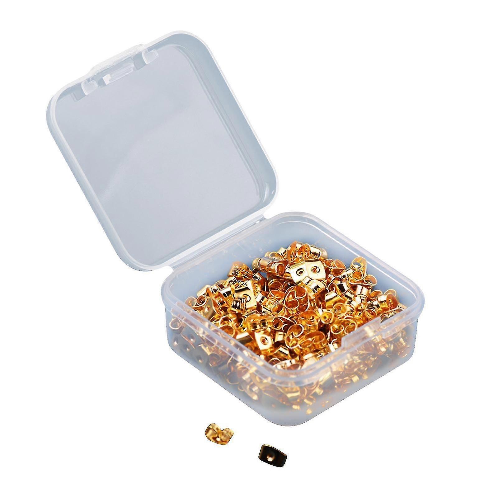 Earring Backs Hooks Stoppers Durable Gold for Women Stud Post Ear Hook