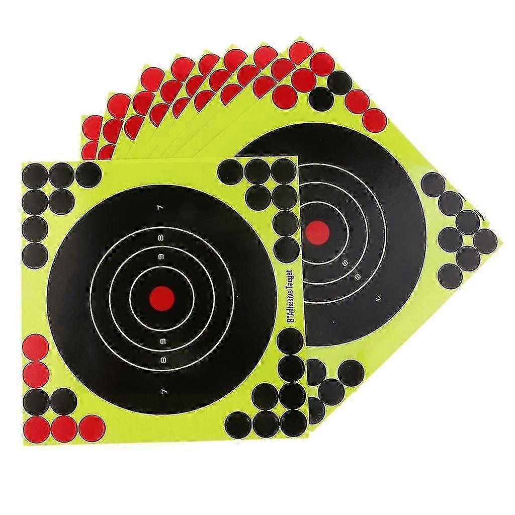 50pcs/set Hunting Targets 8x8 Inch Self Adhesive Paper Reactive Splatter Targets Stickers (haoyi