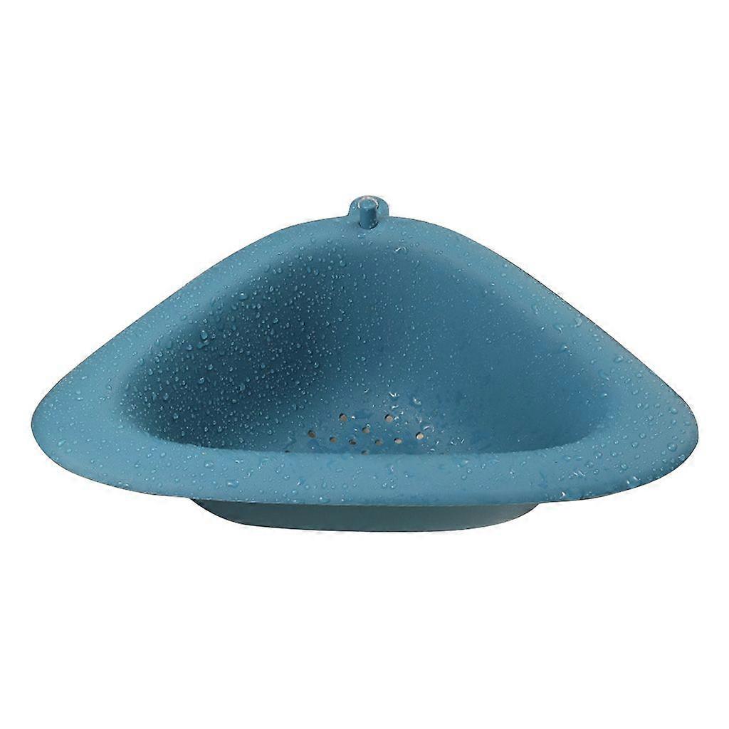 Multi Hollow Design Triangular Sink Basket Storage Rack for Bathroom Kitchen