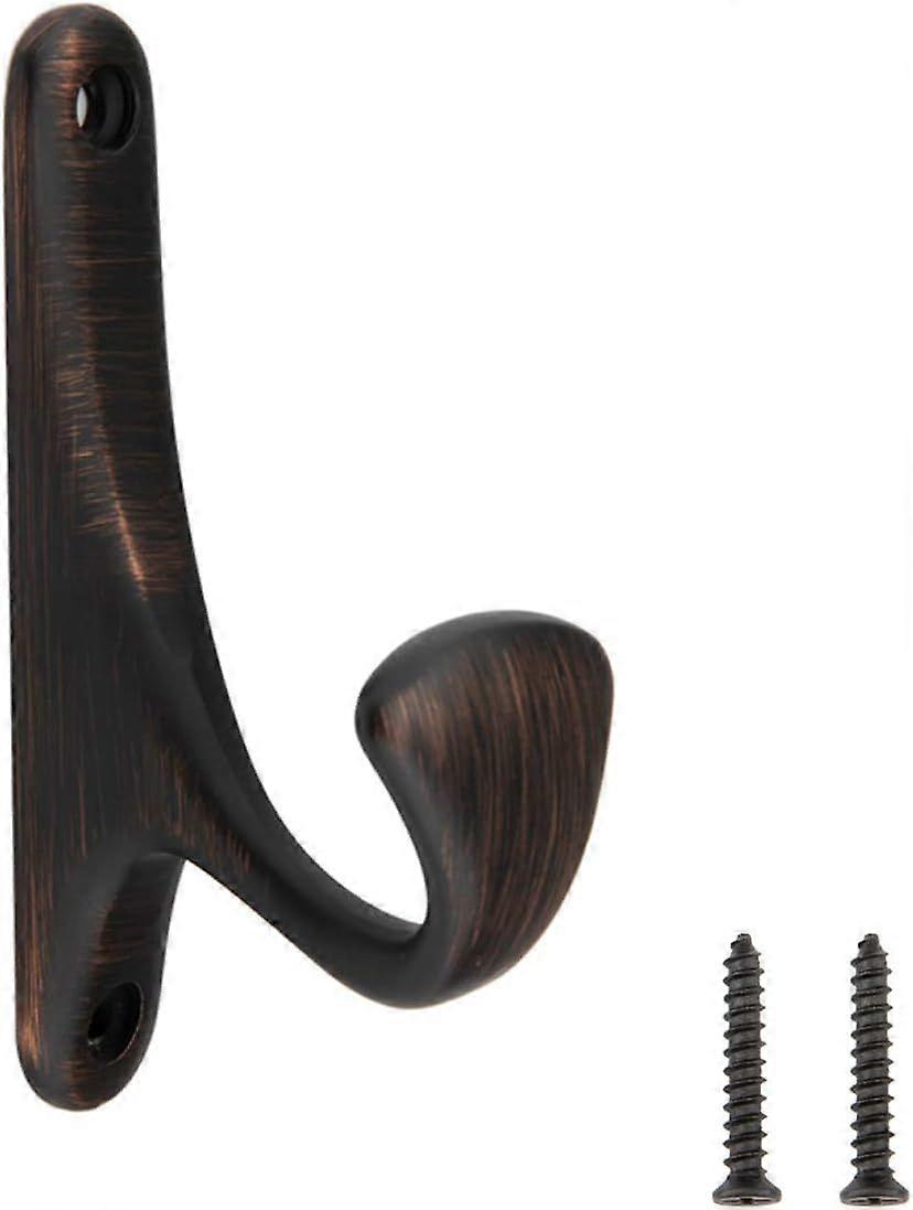 5 Curved Single Hook Coat Rack, Oil Rubbed Bronze