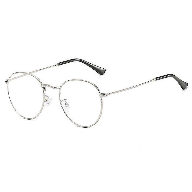 SHAUNA Classic Anti-Blue Light Glasses Frame Brand Designer Fashion Round Metal Optical Frames Computer Glasses