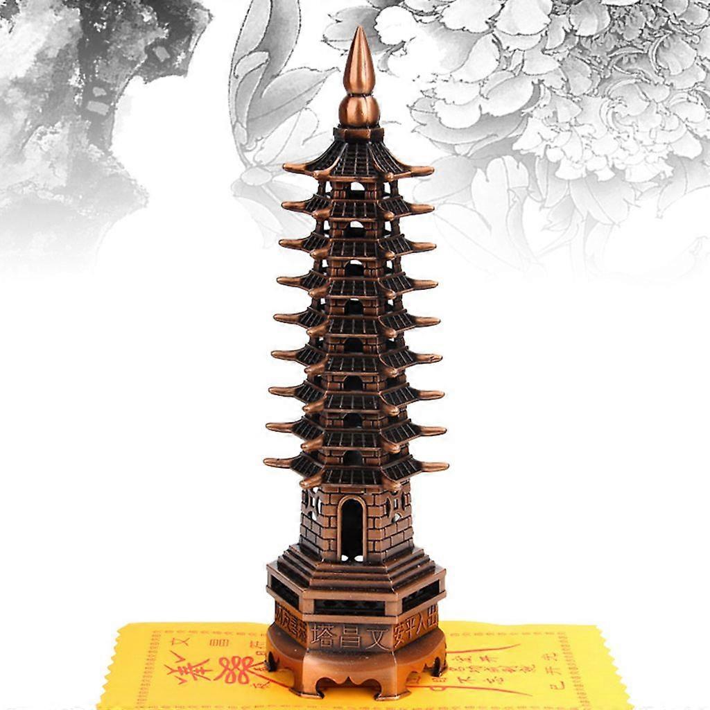 Piccolo buddha cinese portafortuna rosso e oro in borsetta