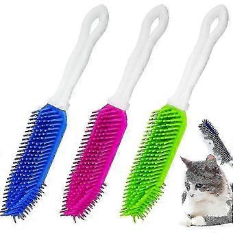 Sets von Spezial-Haustierbürste Silikon-Badebürste Tierhaarbürste Hundebürste Katzenbürste Haustierbürste Walkbee 1601 B