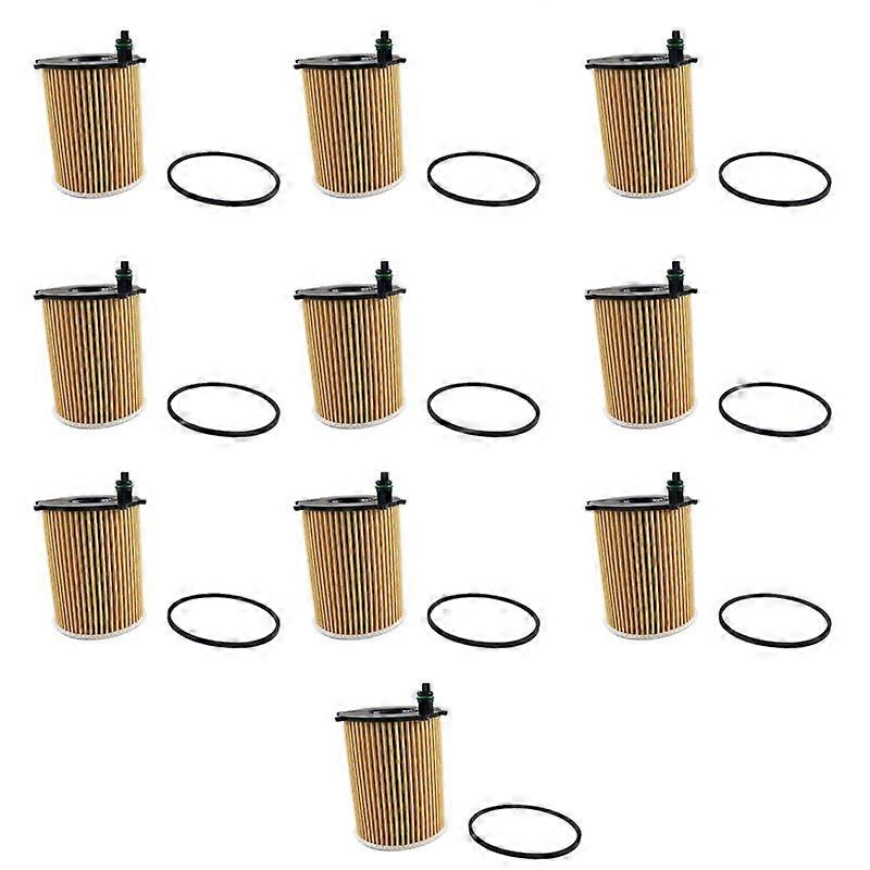 10Pcs/ Set Engine Oil Filters for C4 C-ELYSEE DS4 Xsara for Focus for 206 for Liana for Axela 1109AY
