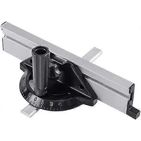 Miter Gauge Fence System Precision Miter Gauge with Aluminum Miter Fence, Woodworking Tools Push Block with Angle Plate Ruler for Table Saw