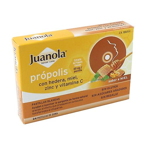 Propolis with Hedera, Honey, Zinc and Vit C 24 pellets (Honey)