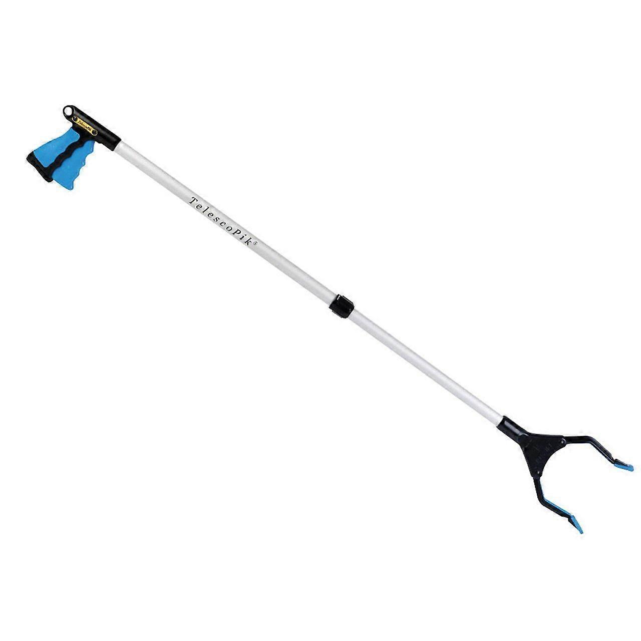 T3044, TelescoPik Adjustable Length Reacher, Wide 5.5' Jaw, 90° Rotating Jaw, Ergonomic Trigger Grip