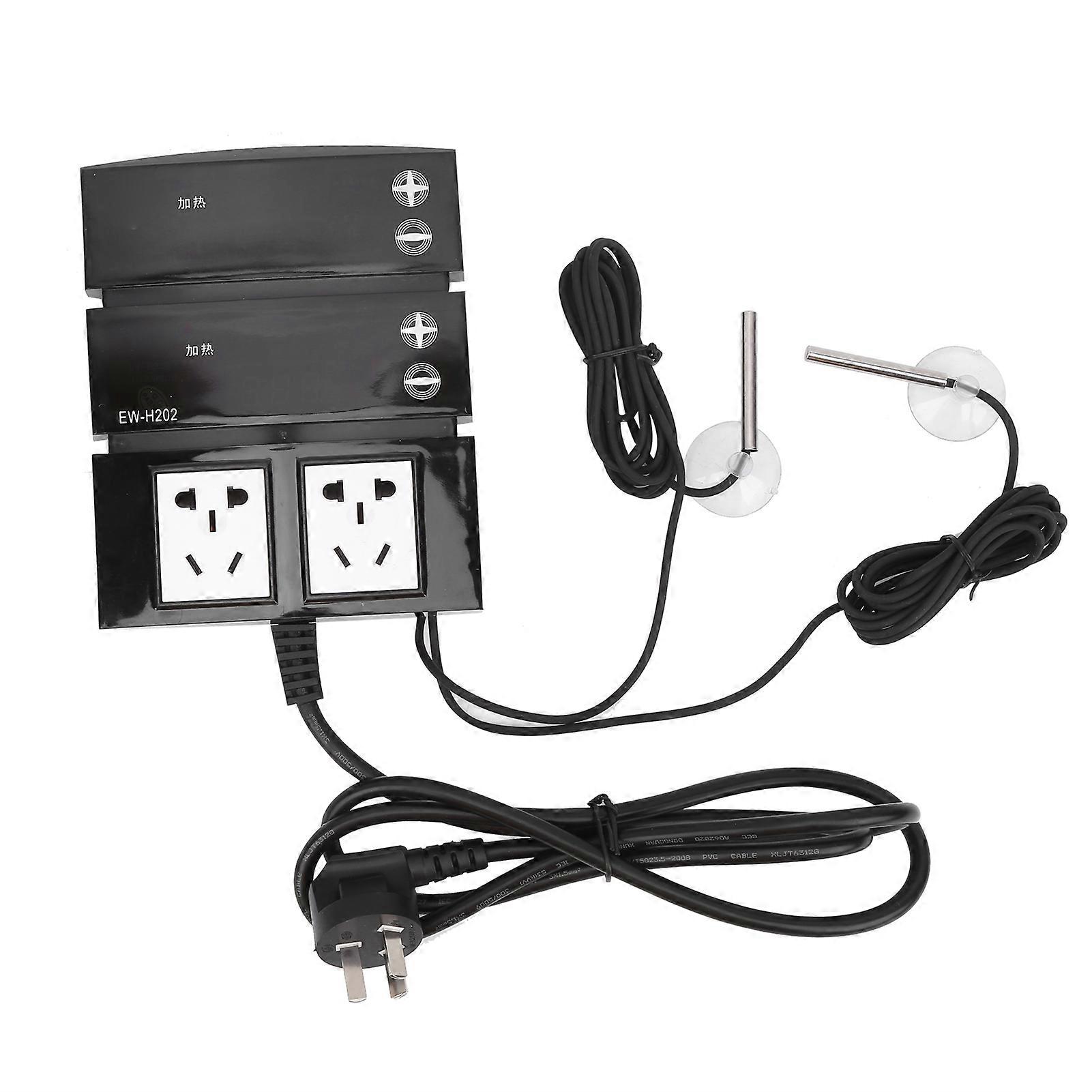 Temperature Controller Electric Thermostat Regulator with Touch Keys Dual Insurances