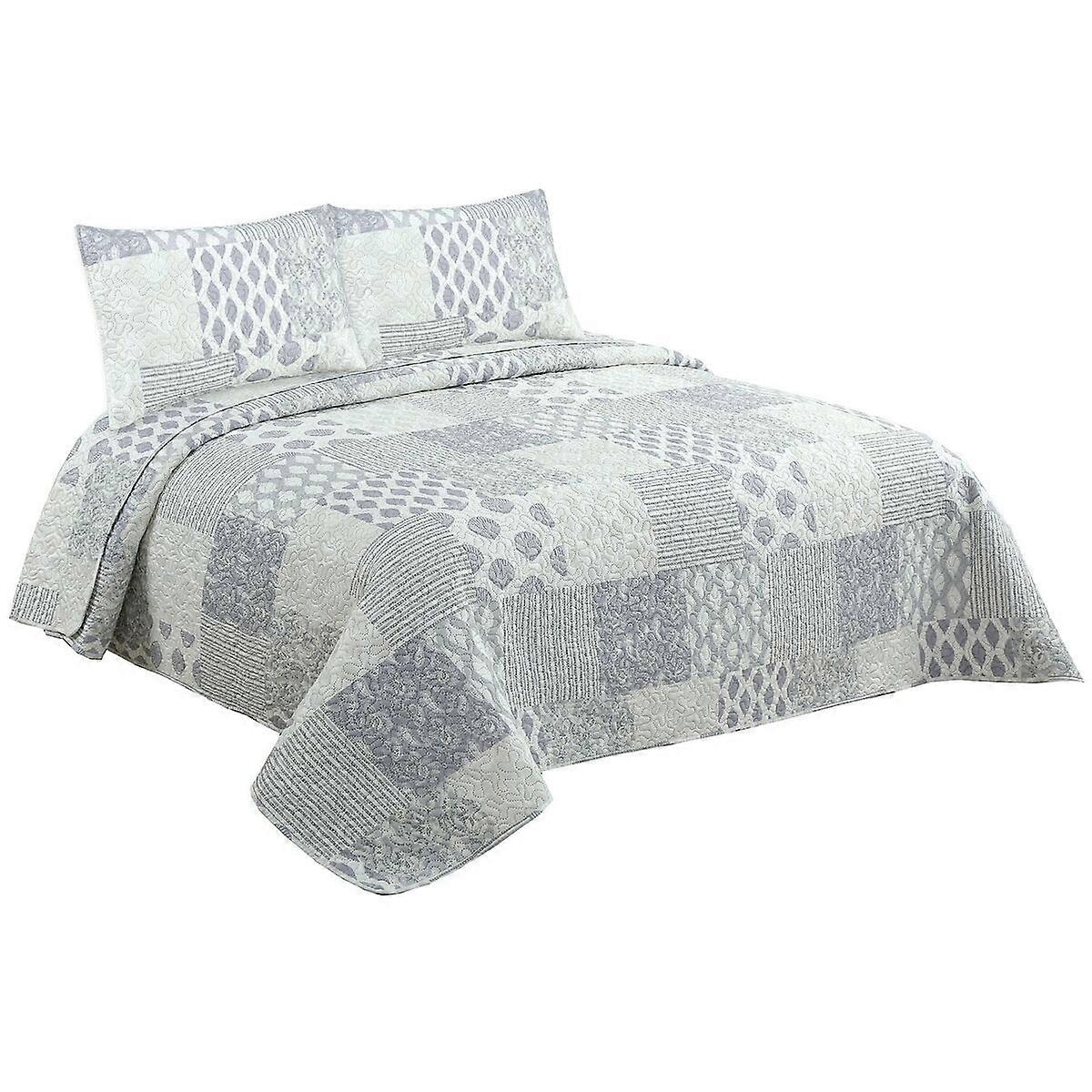 Bedspread (quilt) DKD Home Decor Beige Double 240 x 260 x 1 cm