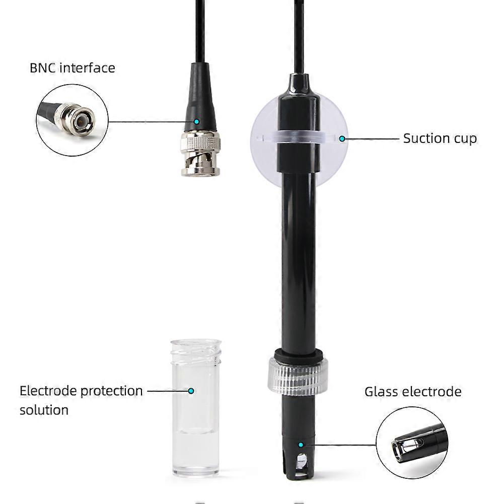 PH Replacement Probe Aquarium Hydroponic Laboratory Electrode PH Probe BNC Connector PH Meter Sensor