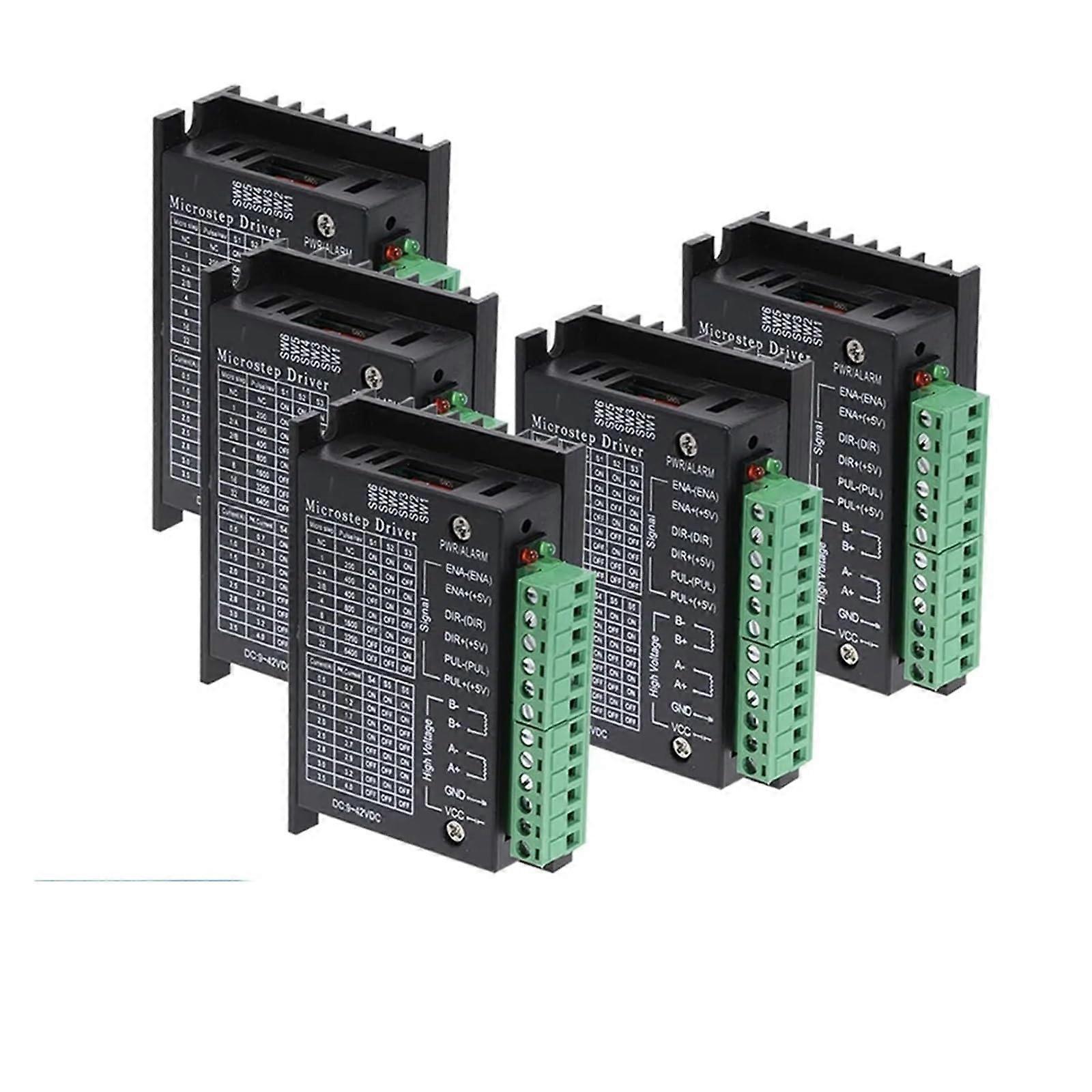 Motor Drive 5PCS TB6600 Stepper Motor Driver for Nema17 Nema23 42/57 Motor 4A DC942V Controller 3D Printer Engraving Machine