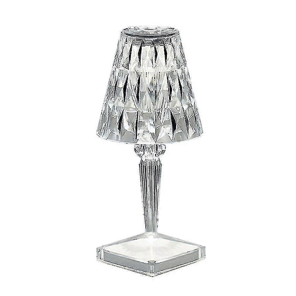 Crystal Diamond Table Lamp Usb Internet Celebrity Bar Warm White