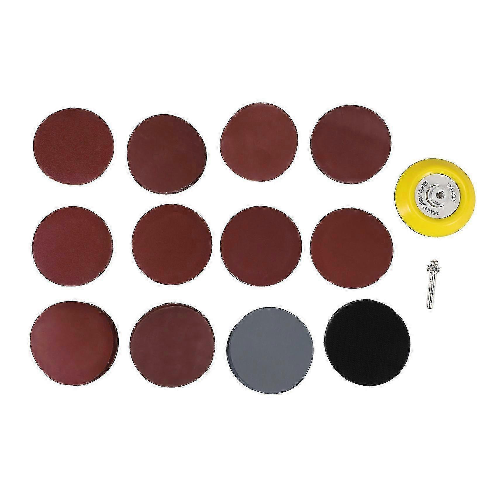 Sanding Discs 3inch, Hook And Loop Wet Dry Silicon Carbide Sandpaper, With Shank Backing Pad,soft Buffering Pad