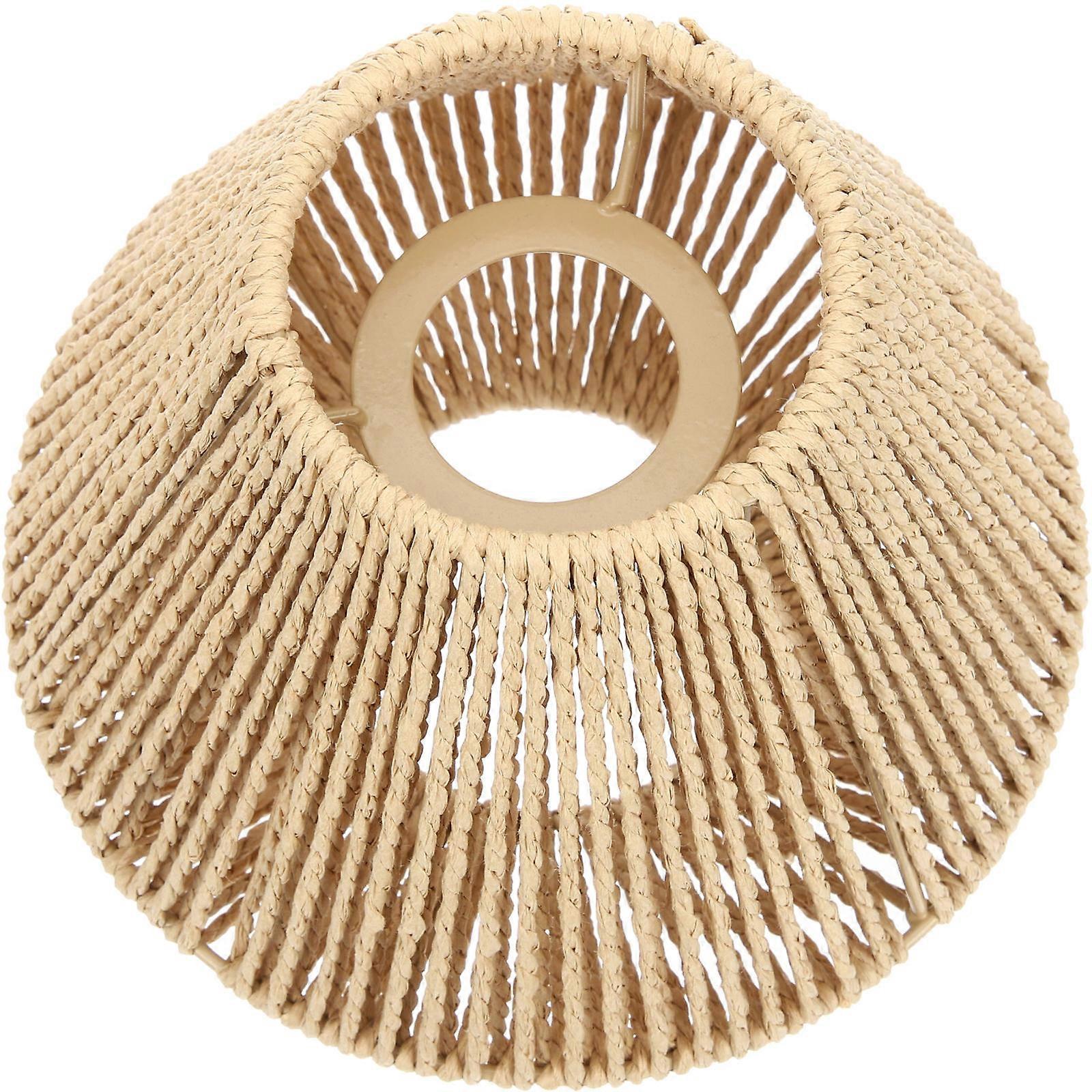 Woven Straw Lampshade for Hanging Lamp – Rustic Lightweight Durable Decorative Shade for Home, Hotel, Restaurant Use – Chic Easy Installation Design
