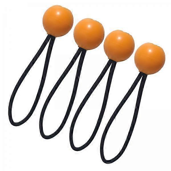 4x Set of 4 Elastic Bungee Cords with Ball for Securing Camping Equipment And