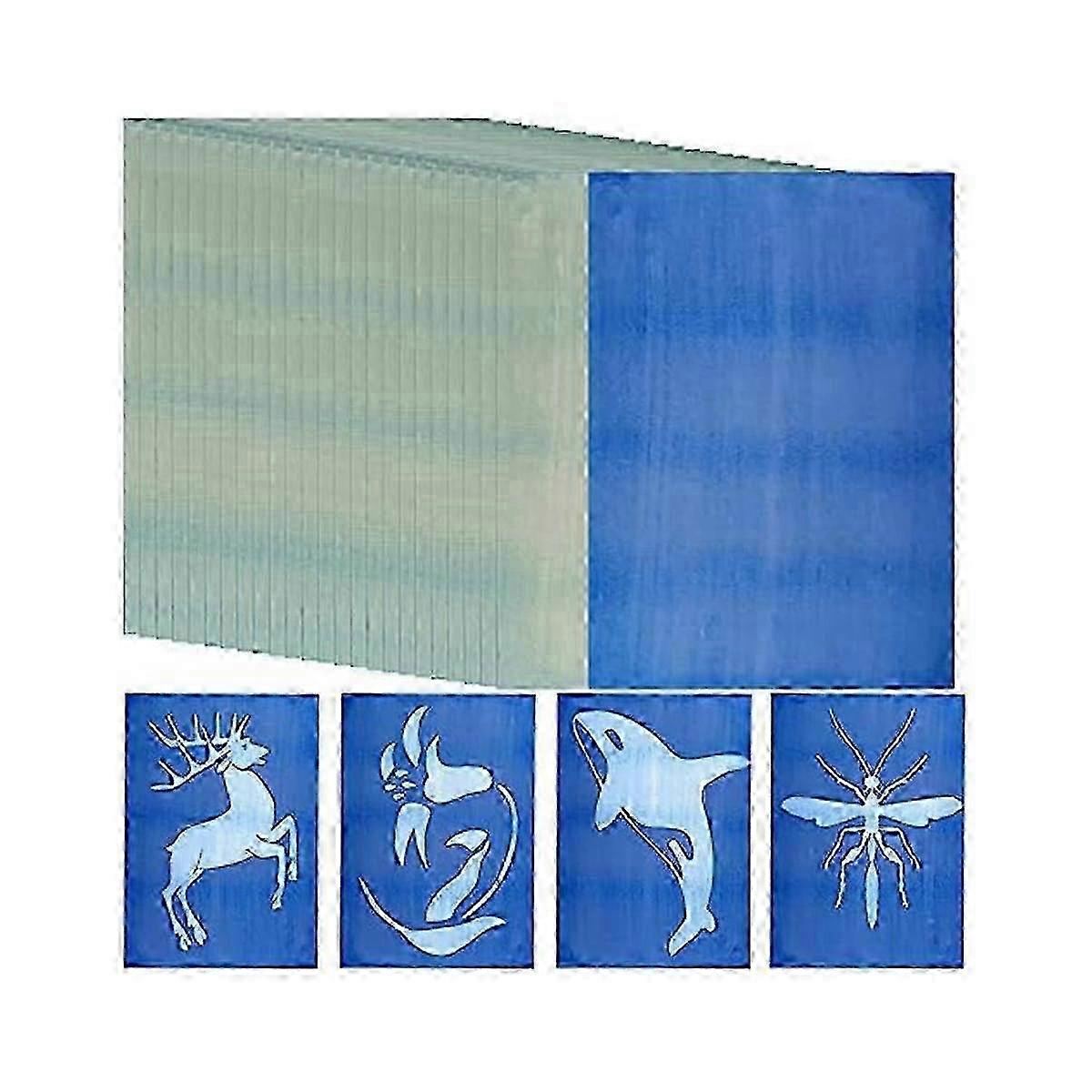 30 Sheets Sun Print Paper Kit A4 Cyanotype for DIY Solar Art Kids Adults Nature Printing