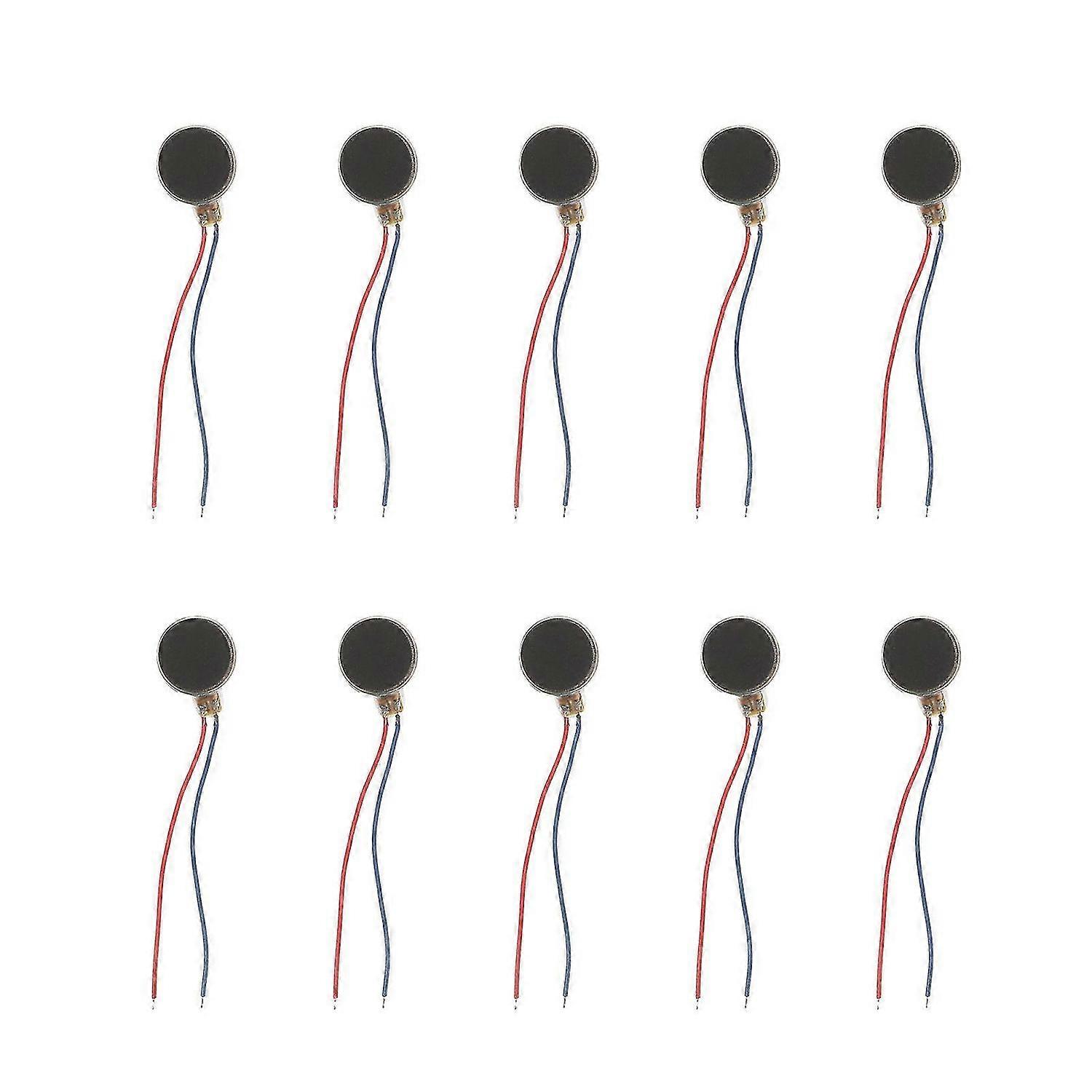 10 Pcs 1 Bag Mini Vibration Motors Creative Micro Vibration Motors Black