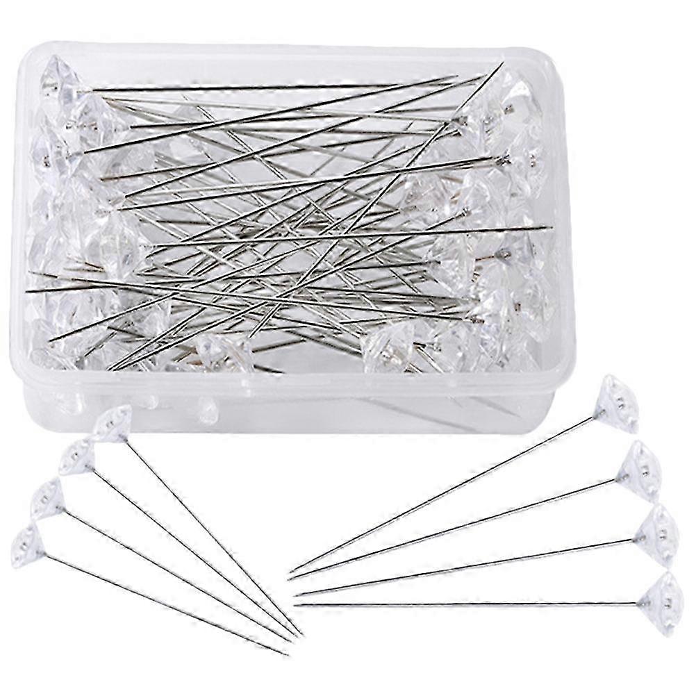 1 Box Locating Pin Diamond Shaped Decor Delicate DIY Pin Straight Pin for Craft Decor