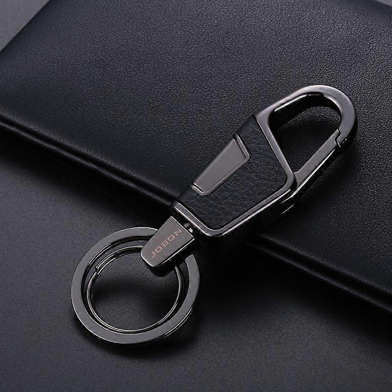 Jobon Zhongbang Car Key Ring Key Case For Men Key Chain Simple Key Double Circle Creative Automobile Keychain Key Chain