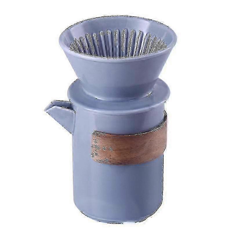 Koonan Coffee Drip Filter Pot Vierta sobre la cafetera gris
