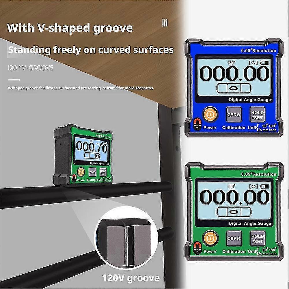 2025 LCD Magnetic Digital Inclinometer Level Box Gauge Angle Meter Finder