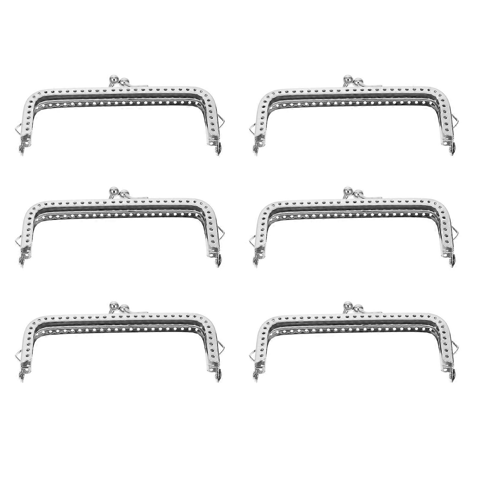 6pcs Purse Clasp Frames for DIY Handbags – Durable, Ergonomic Design for Evening Bags & Craft Projects