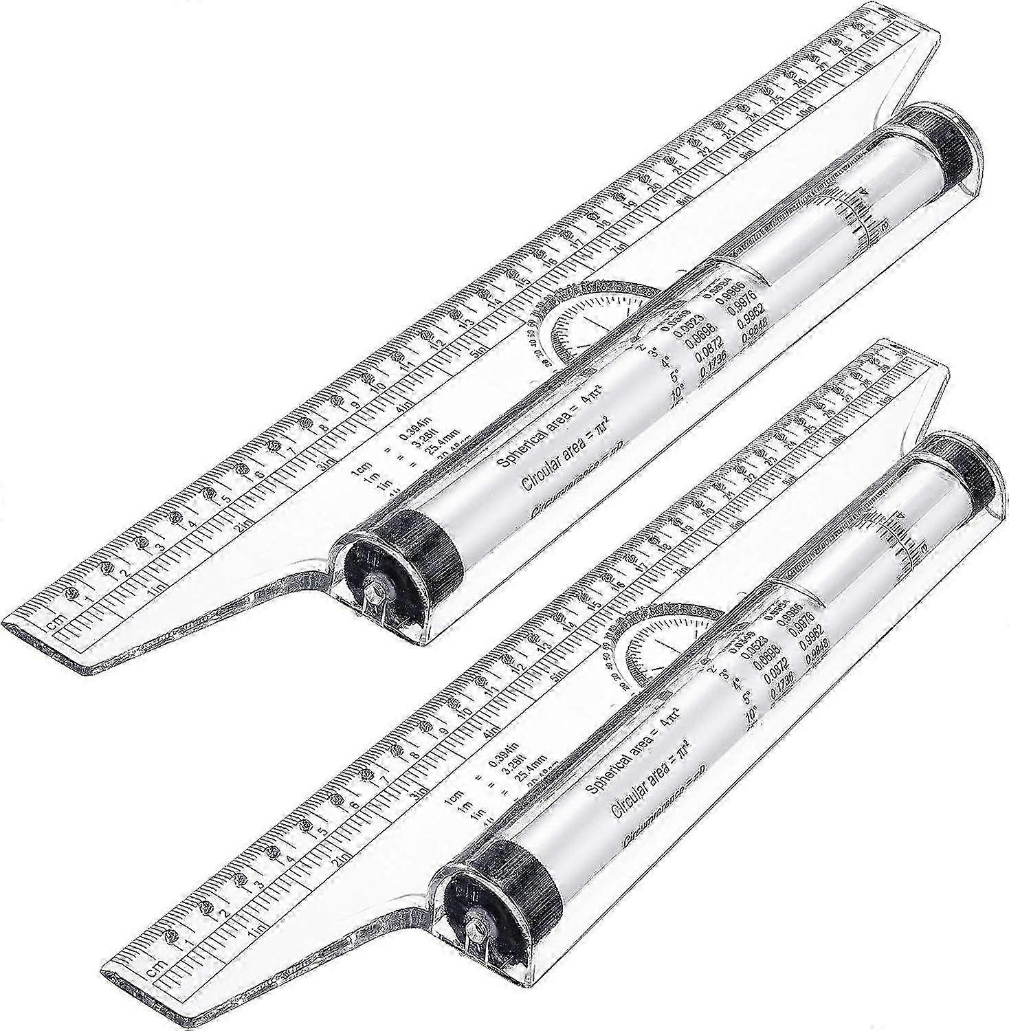 Multifunctional Plastic Rolling Ruler for Drawing, Drafting, School & Office