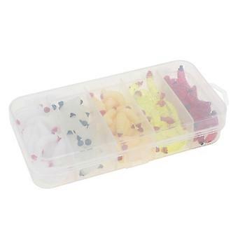 125 Pcs Soft Wackier Worm Baits Silicone Iscas de Peixe Worm Drop Short Worm