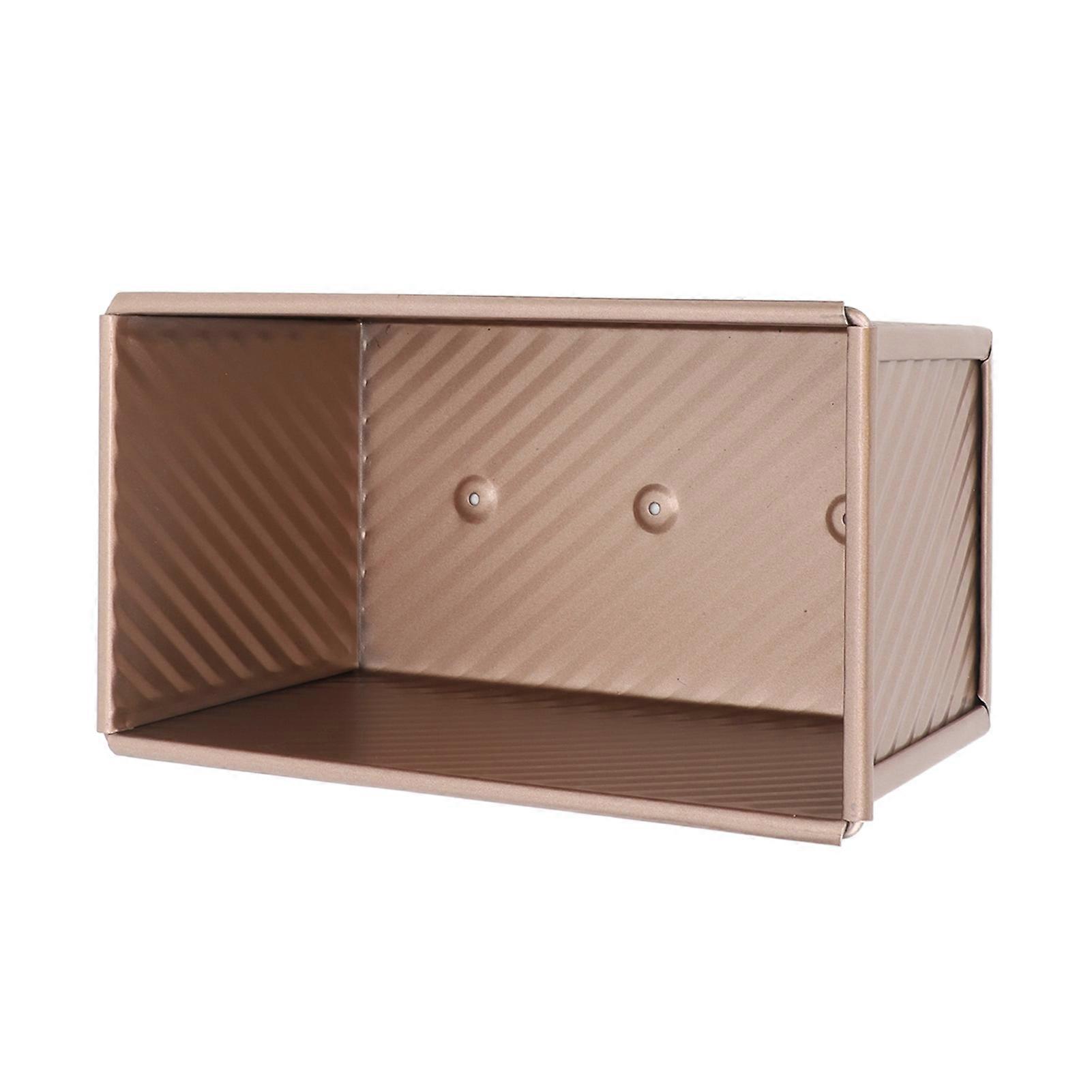 パンを焼くためのパンノンスティック耐熱皿カーボンスチール段ボールパントーストボックス蓋なしのパンゴールドを焼くための