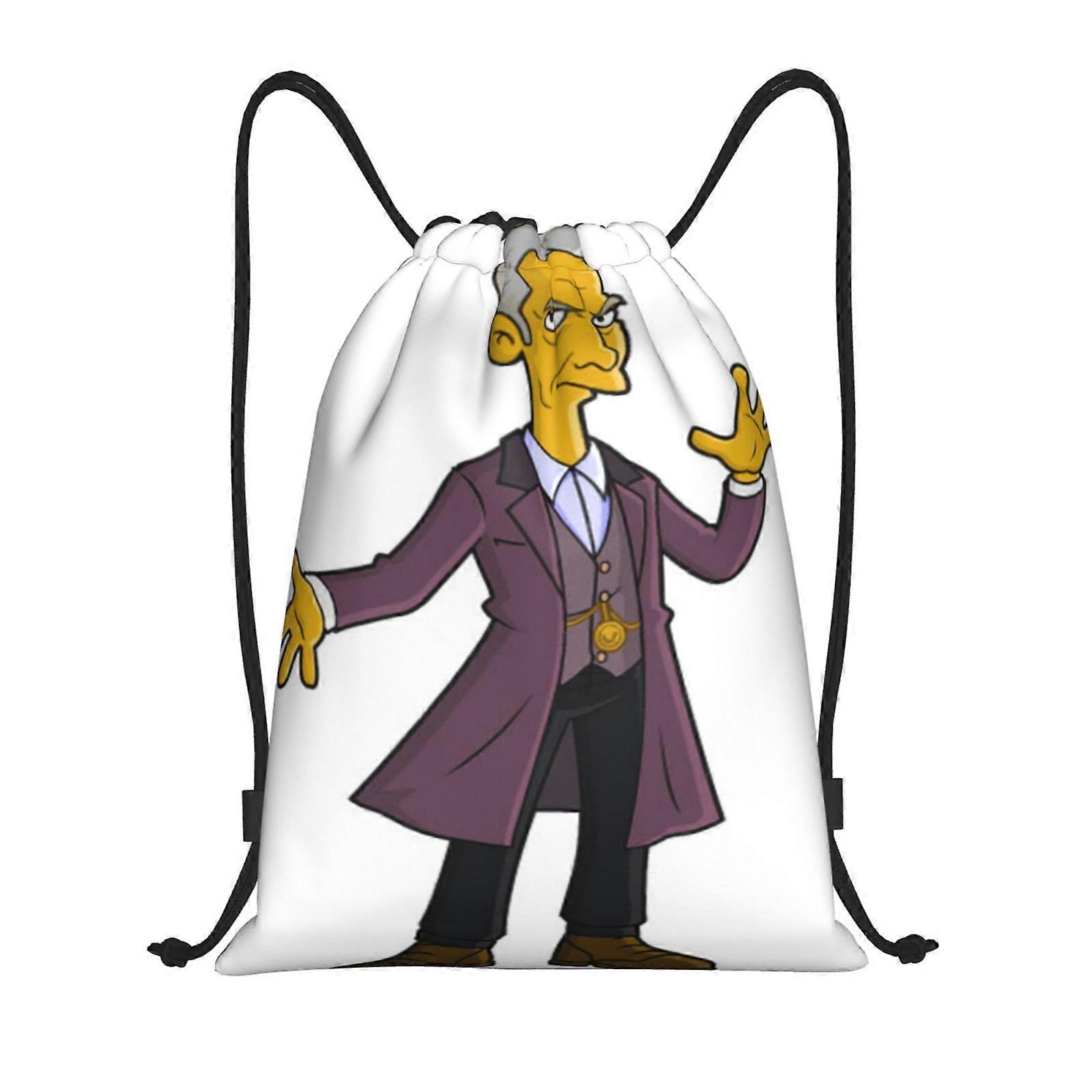u30 Doctor Who The Animated Series Canvas double shoulder backpack easy to clean and carry, suitable for any outing x30