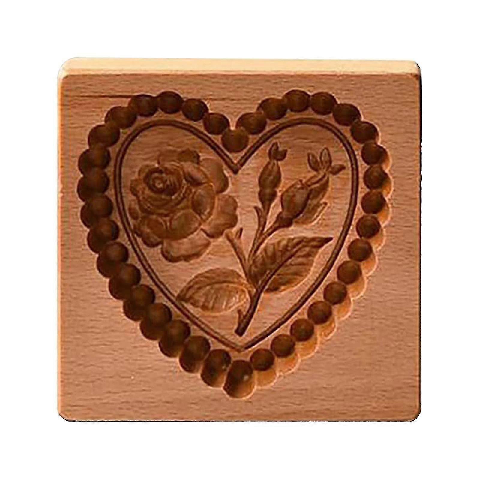 Tre pepperkaker utskåret shortbread mold Cookie Cutter 11