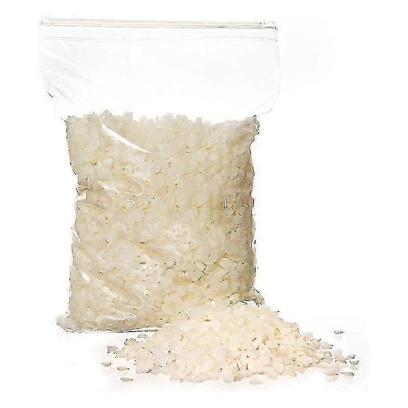 كريات شمع العسل الأبيض الطبيعي لصنع الشموع - شمع DIY سهل الذوبان (1 رطل)