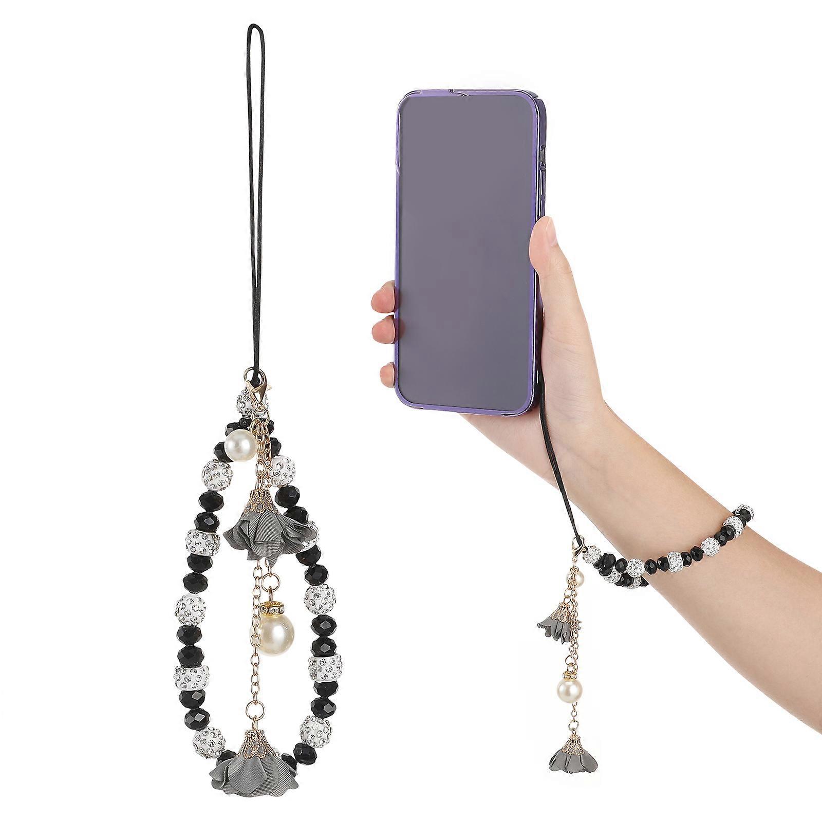 Crystal Beaded Cellphone Lanyard, Comfortable Hands-Free Experience, Reliable Quality