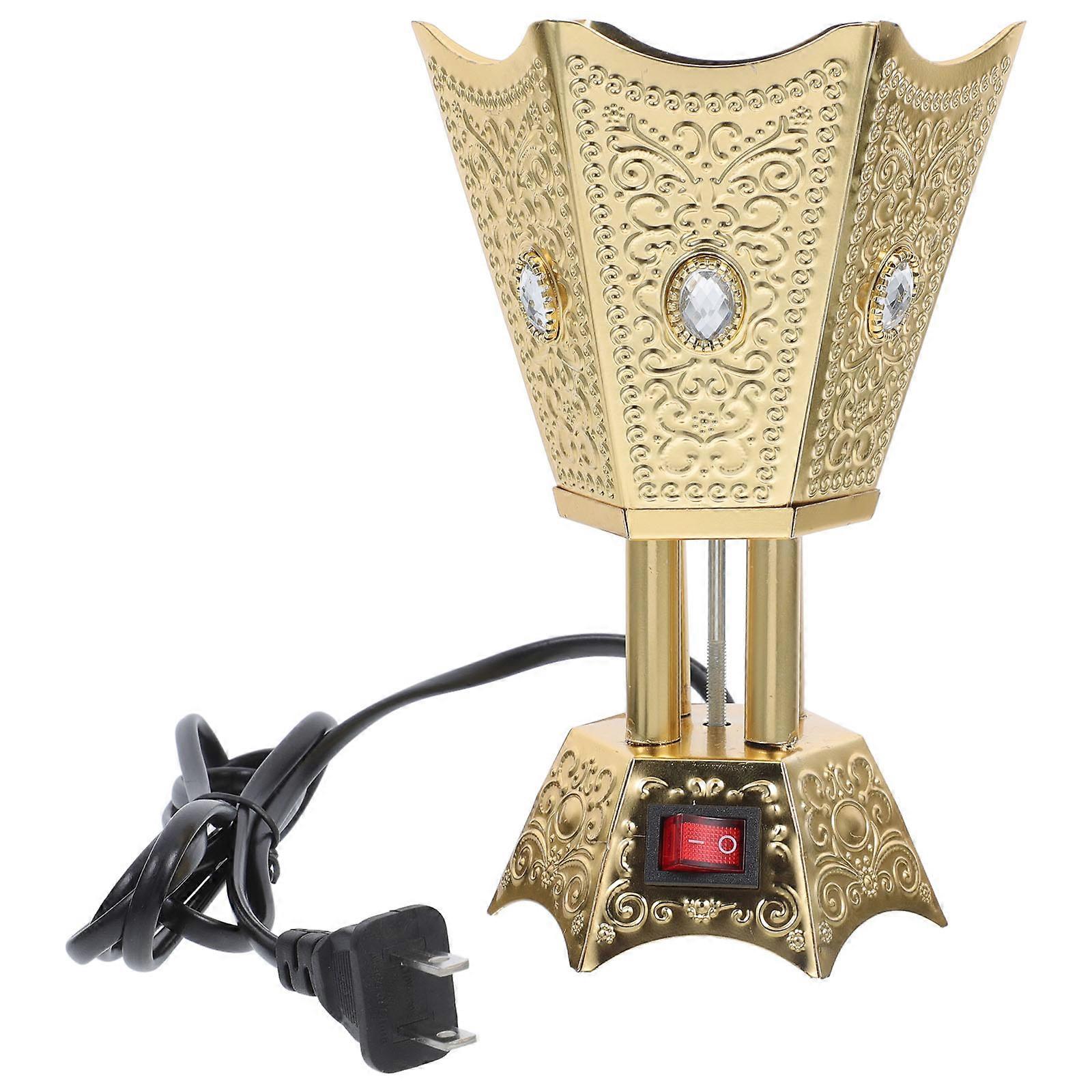 Metal Incense Burner with Plug In Feature, Perfect for Office or Study Environments