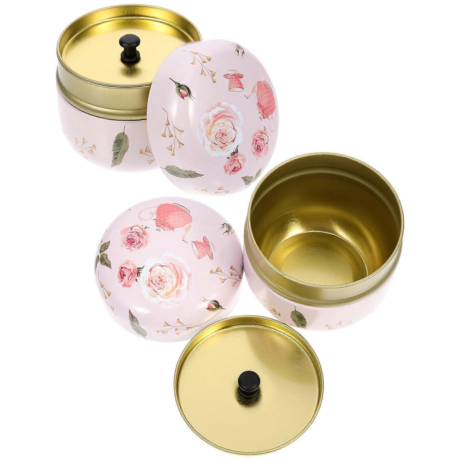 Here's a polished and engaging product description for your **2pcs Decorative Tinplate Tea Storage Jars**:
🌿 **2pcs Decorative Tinplate Tea