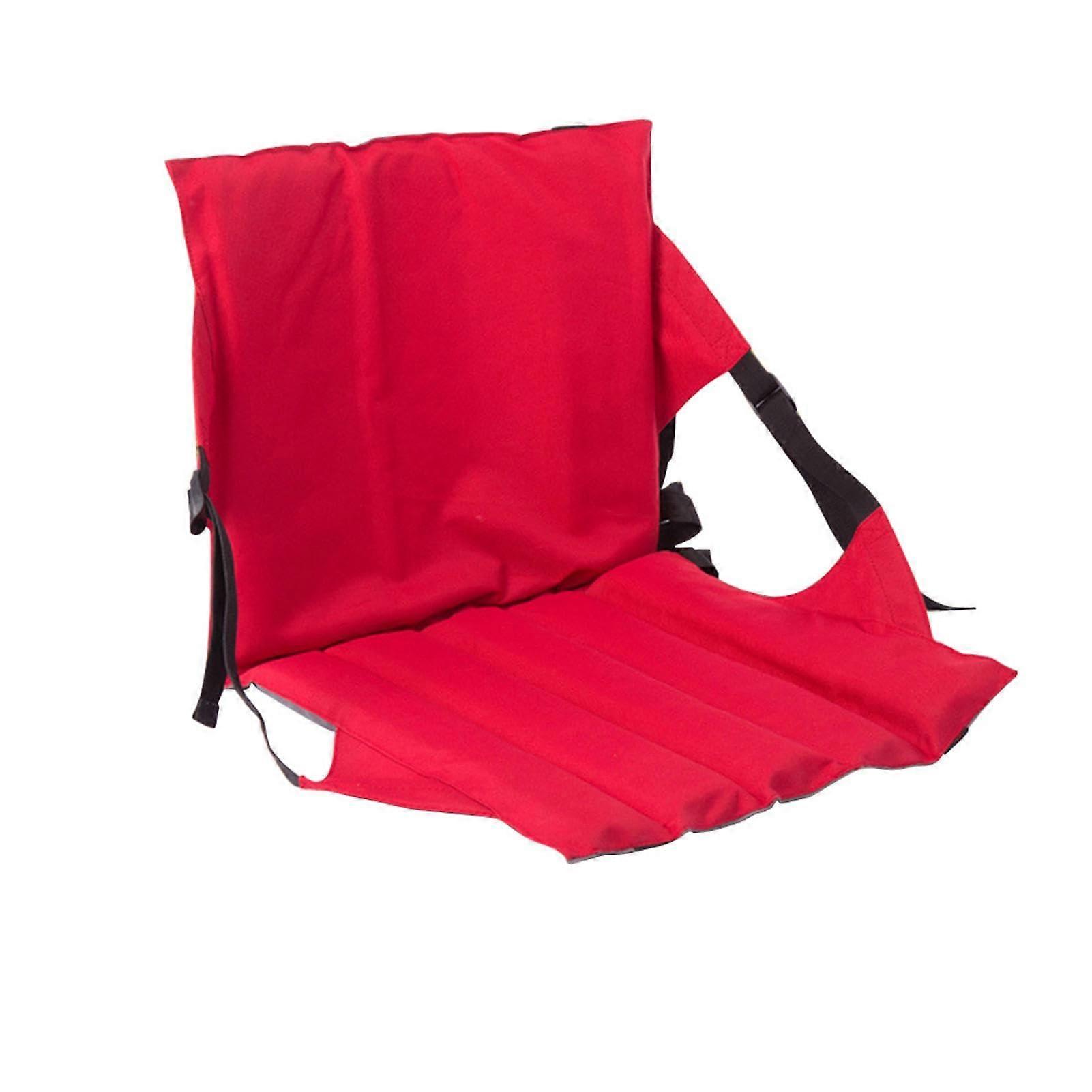 Stadium Seat Cushion with Backrest, Folding Chair, Mesh Pocket Ref: 8096