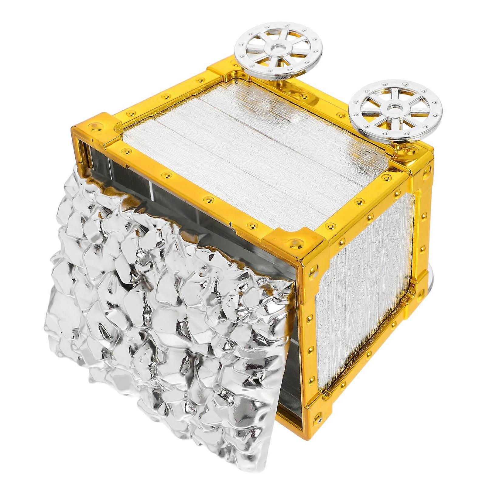 Pirate Treasure Box For Boys Birthday Parties Storage Decorative Props Multi 10.50X10.00X8.30CM Plastic 1Pcs