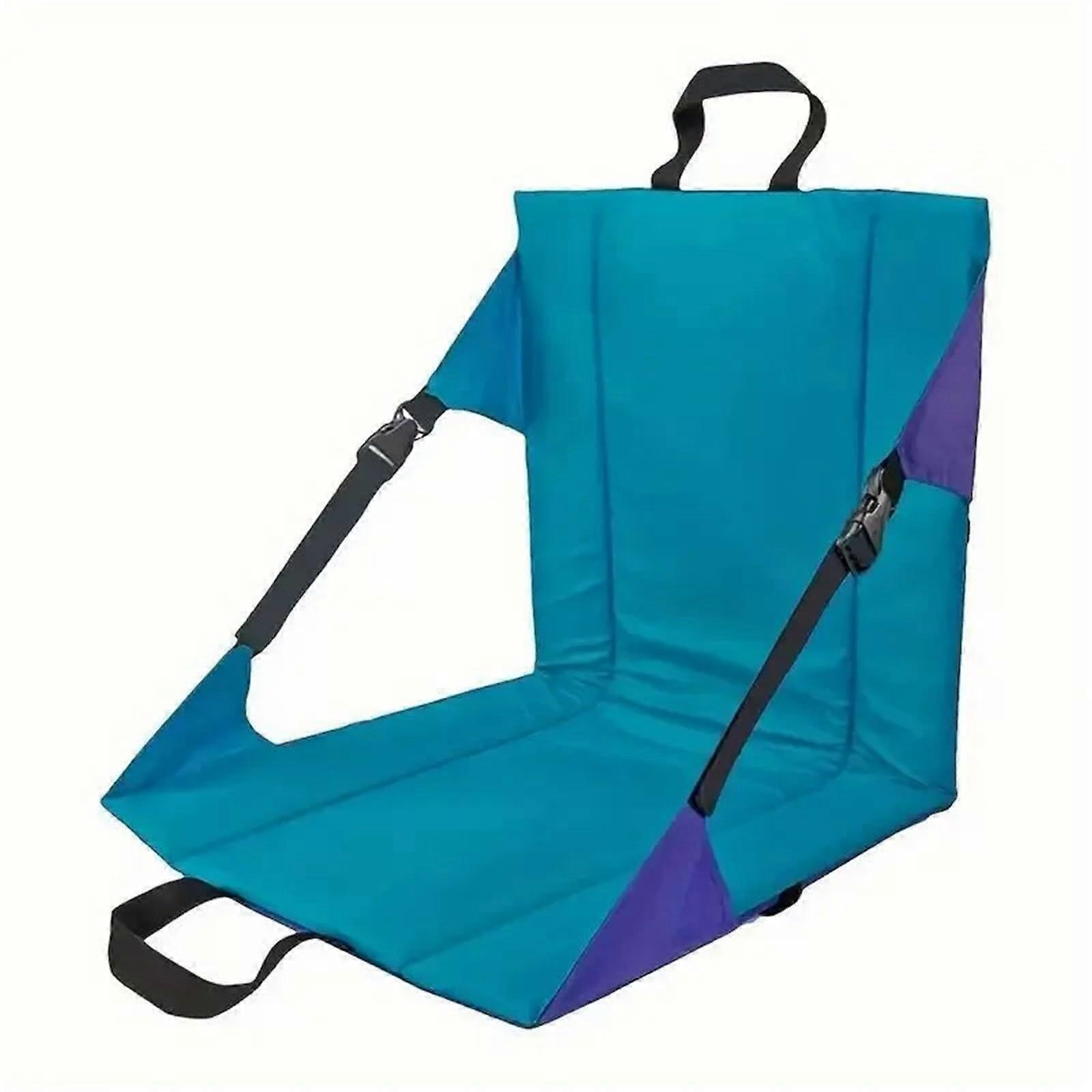 Foldable seat cushion with backrest, waterproof for camping, picnic