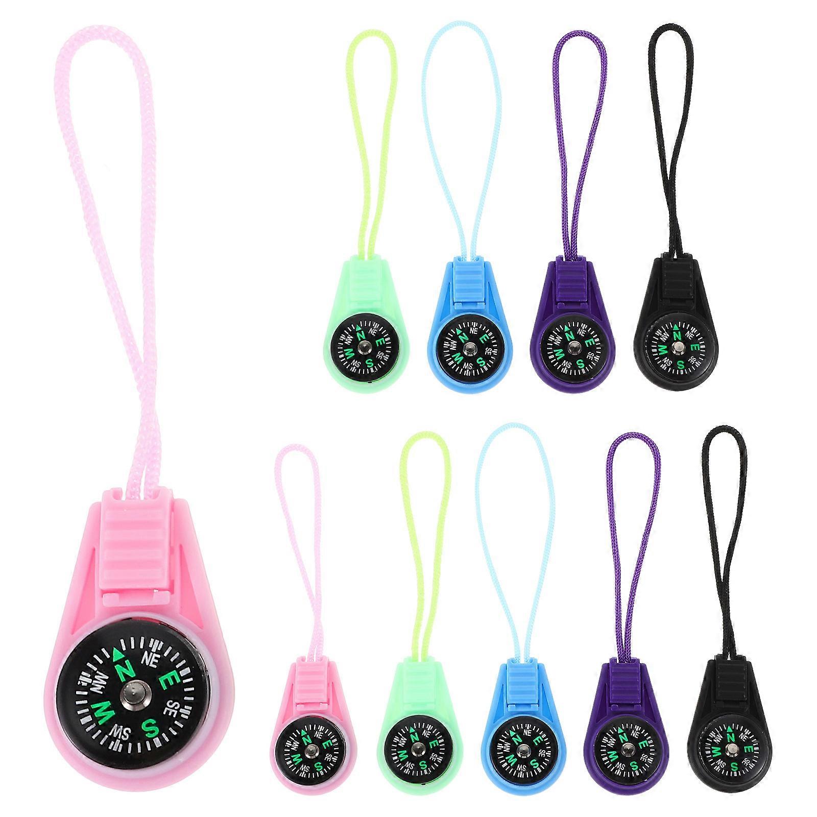 10pcs Mini Pocket Navigation Tool with Lanyard – Ideal for Hiking, Camping & Outdoor Adventures