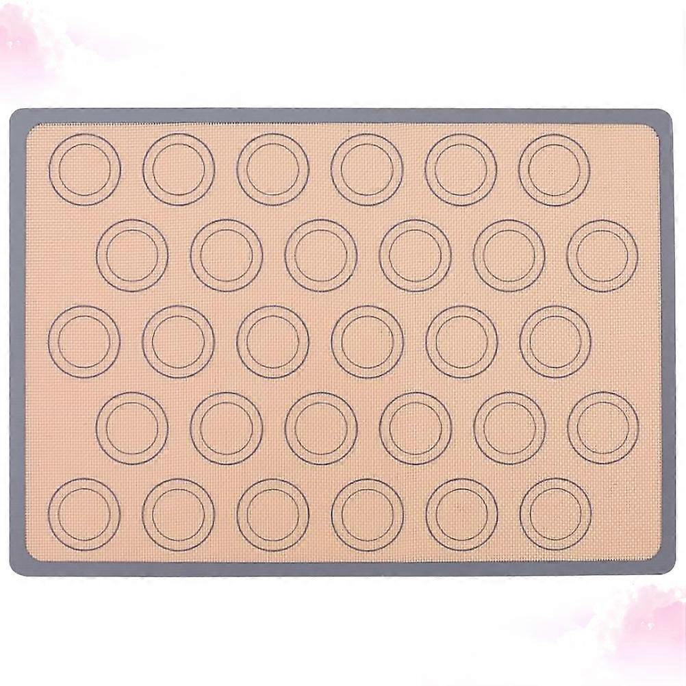 Pastry Baking Mat Heat Resistant Silicone Fondant Bakeware Sheet Rectangular Shape for Kitchen Use 1Set