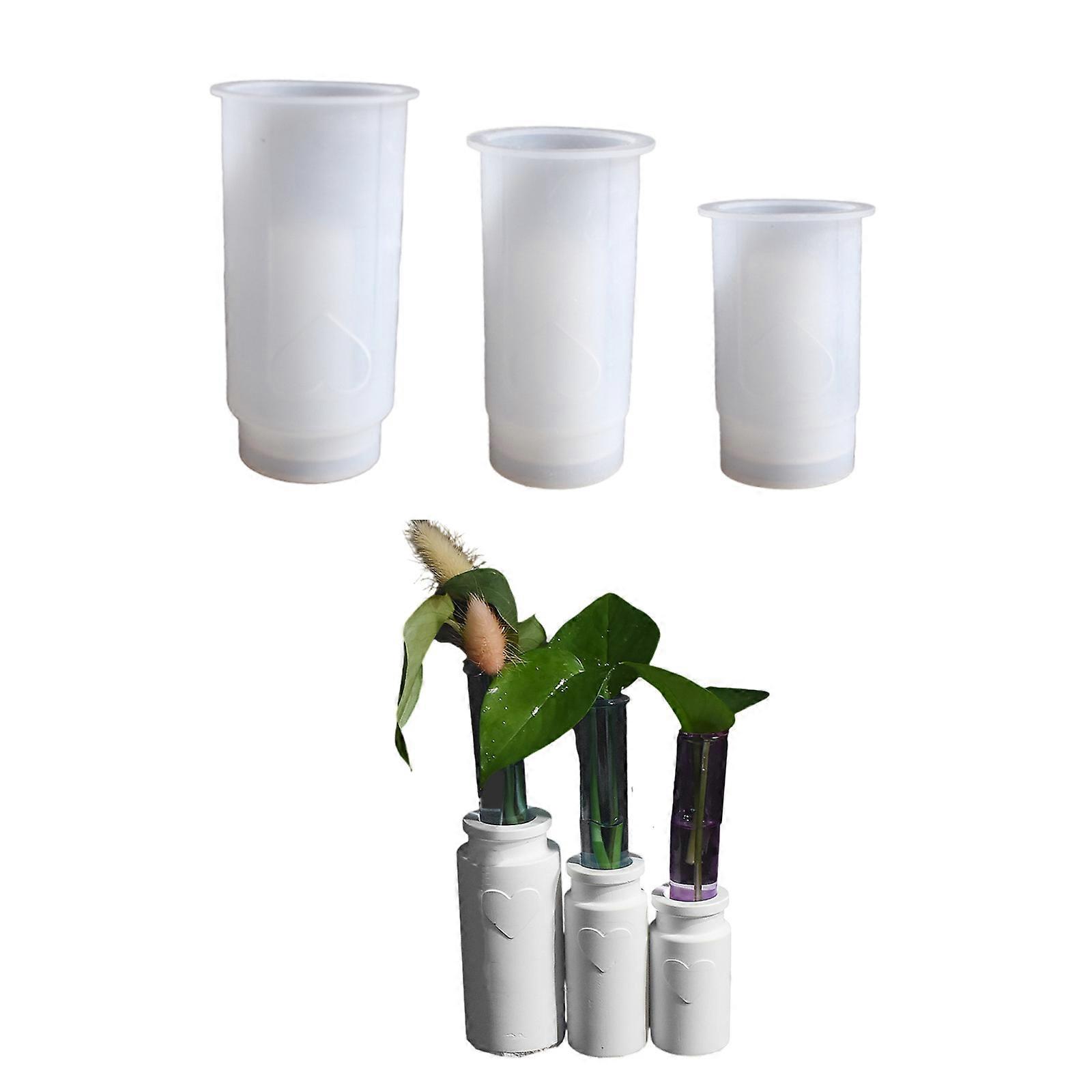 Set Of 3 Practical Silicone Vase Ornament Casting Molds Ideal For Handmade Crafts Holiday Gifts And DIY Enthusiasts Multicolor