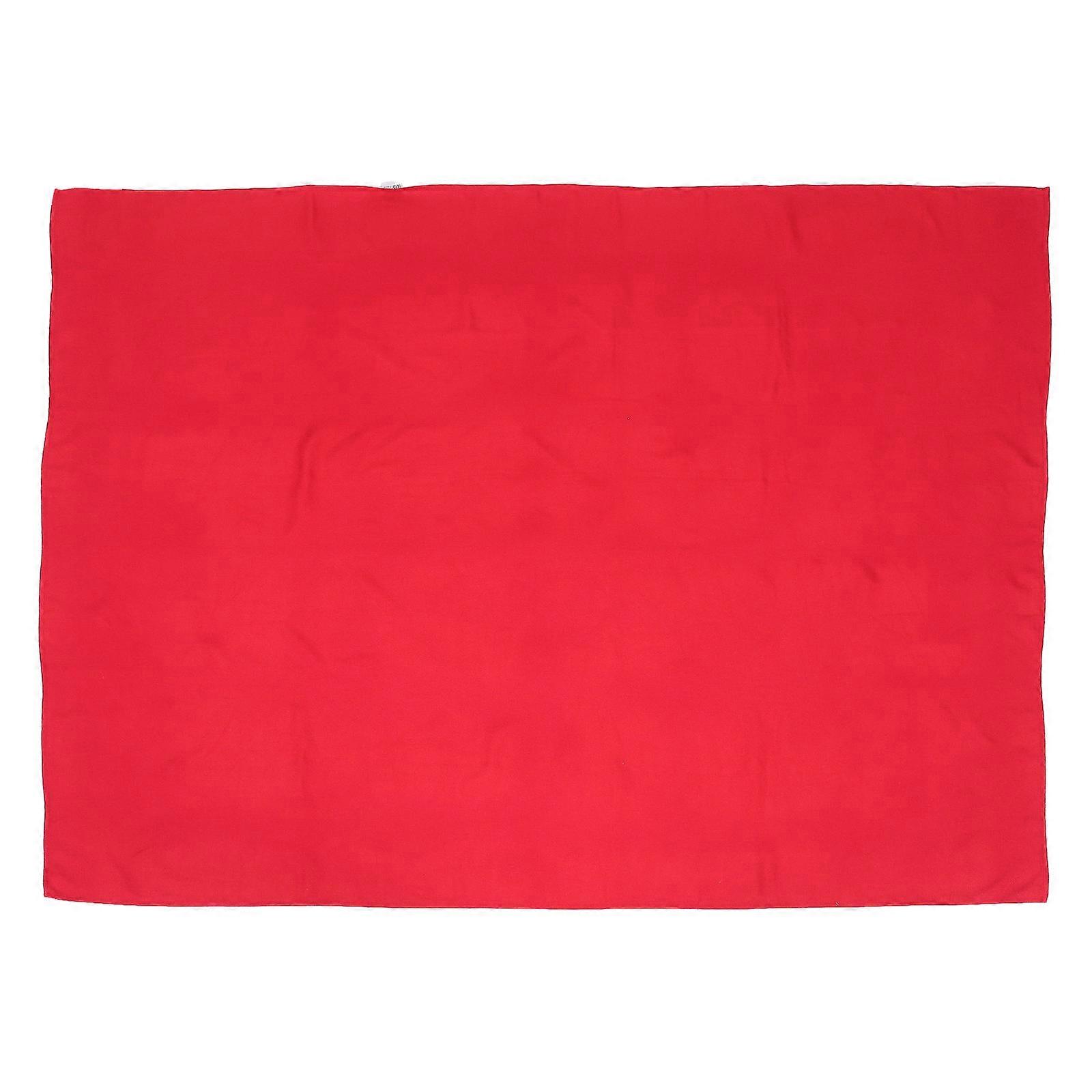Elegant Tablecloth Linen Dining Table Cover Rectangular Red 180X140CM Home Decoration 1Pack