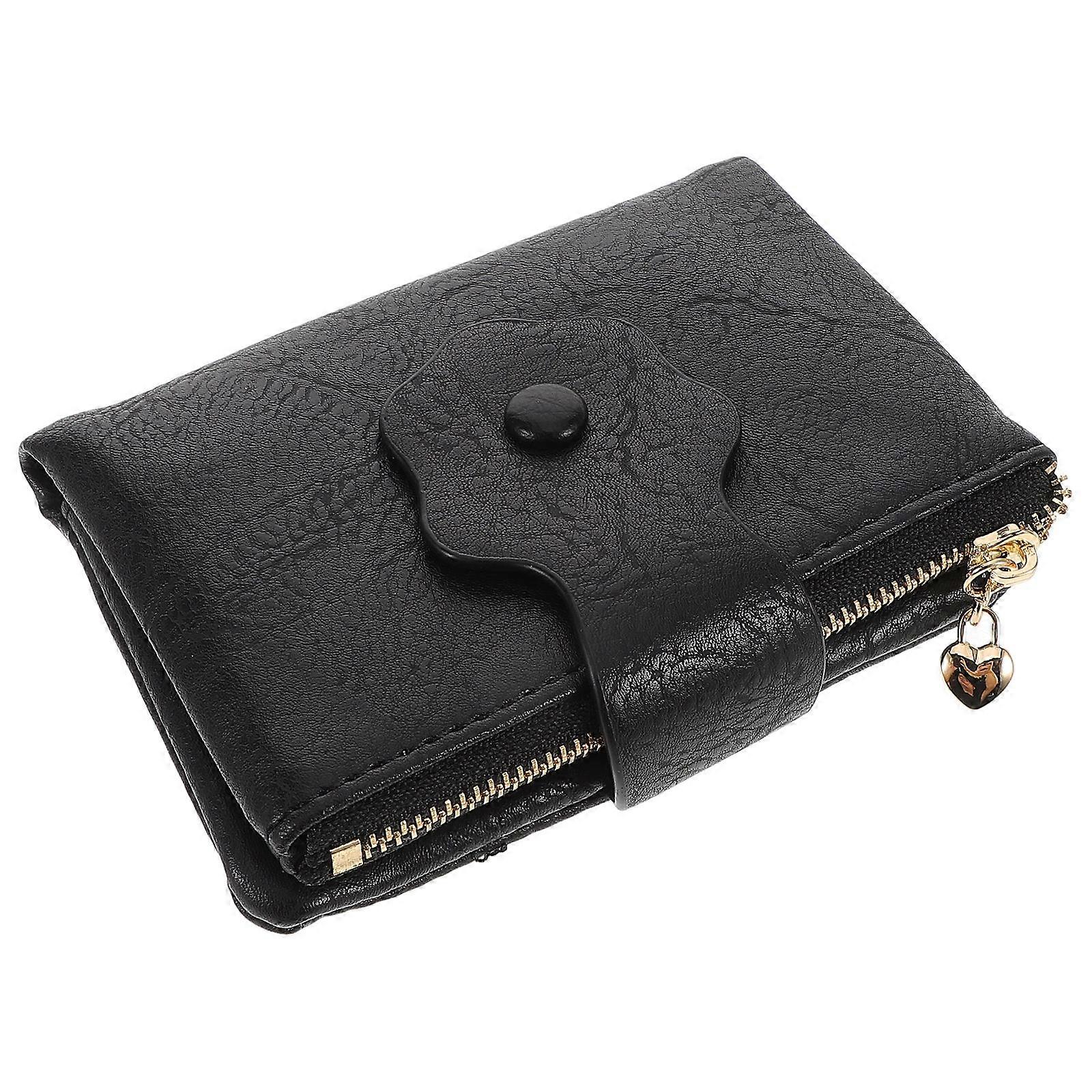 Vintage Wallet For Women Everyday Use Brown Trifold Secure Closure 1Pcs