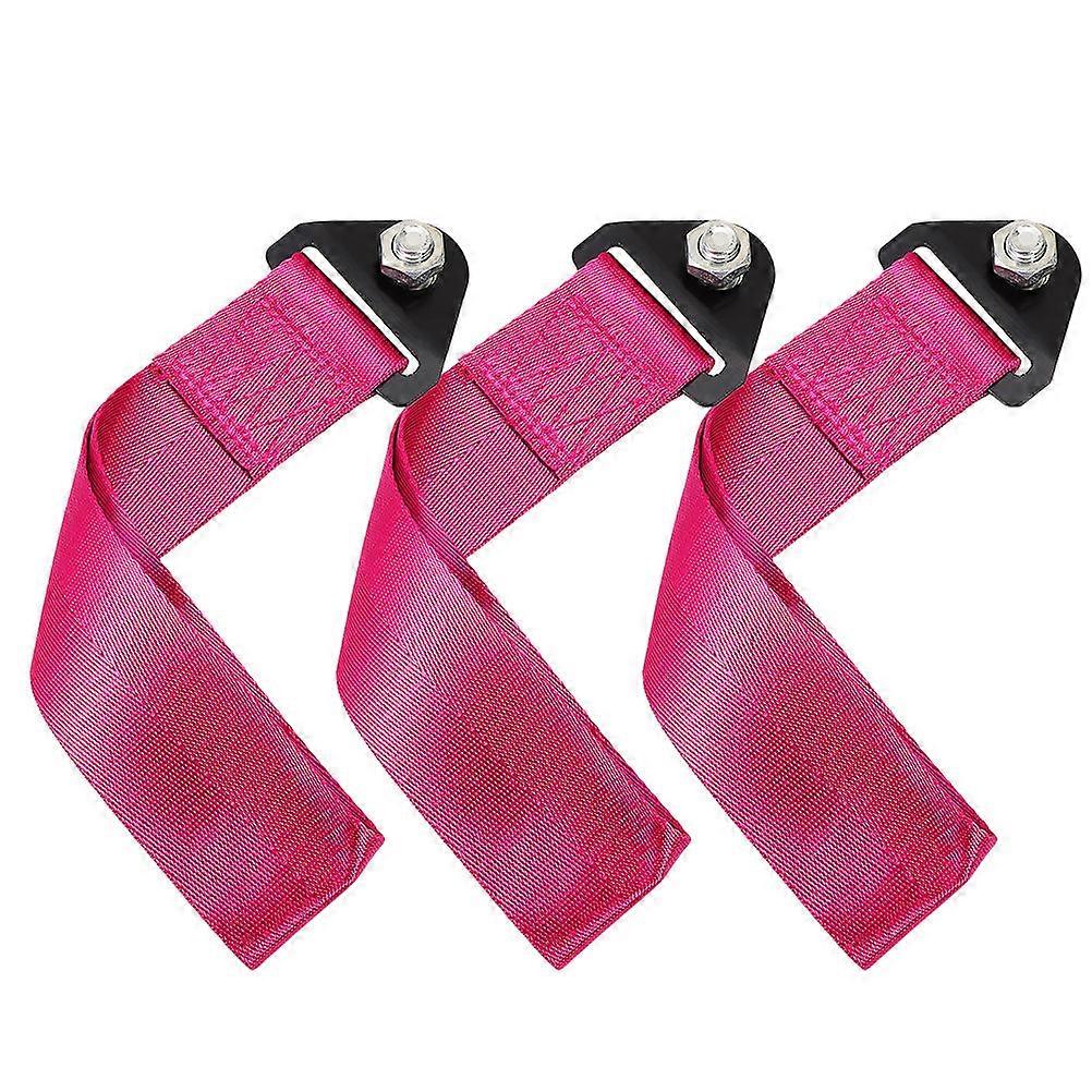 3pcs Decorative Tow Strap for Car Front Bumper Racing Rope Enhancements and Safety Modifications
