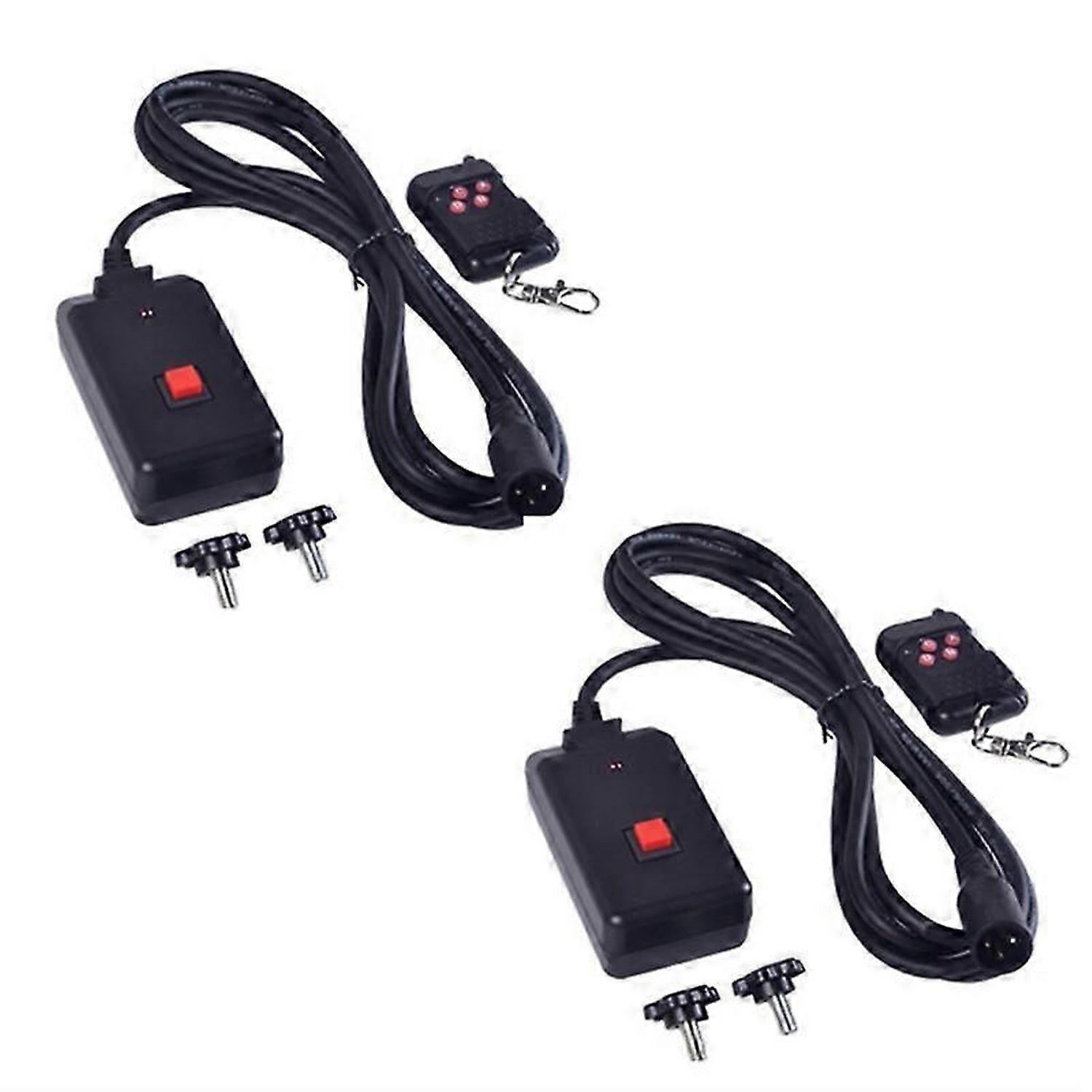 2 PCs 90-240VAC 2 in 1 Wireless Remote Control 3 Pins XLR for Smoke Machine Party DJ Stage Lighting