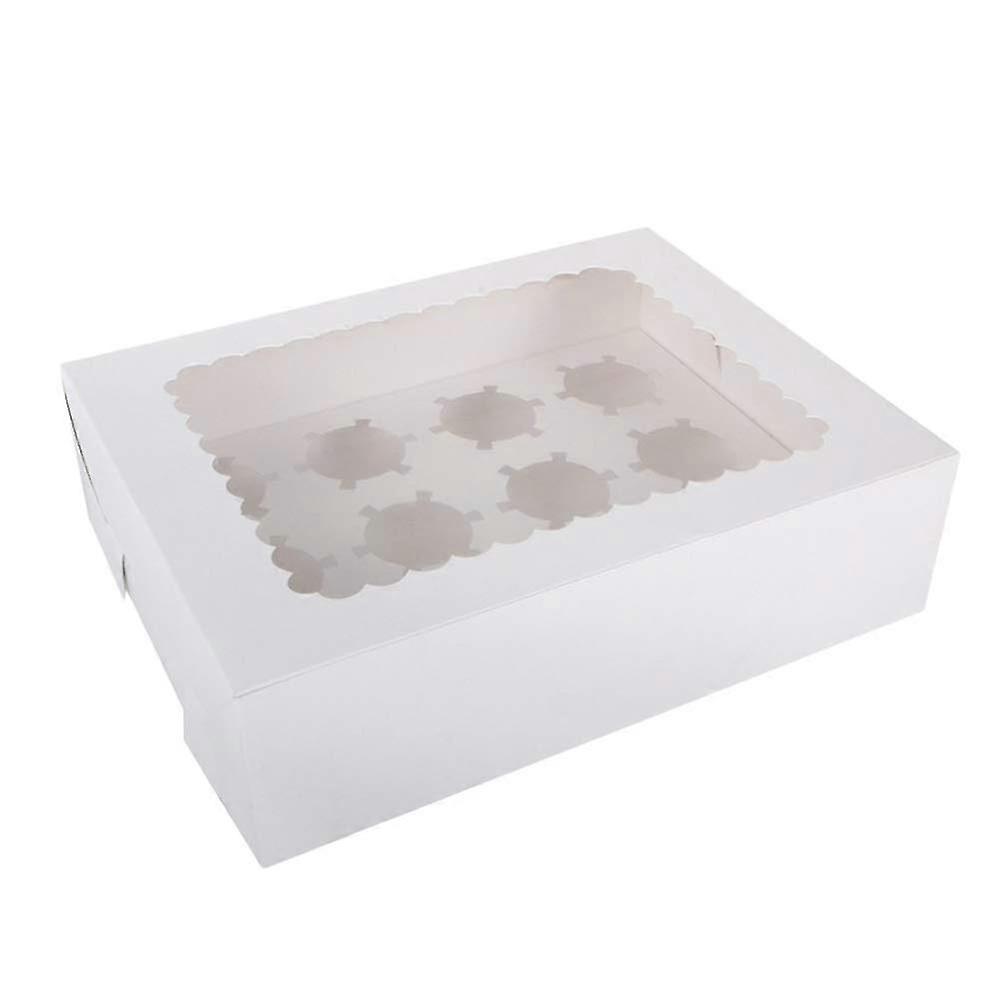 12 Grids Mini Dessert Take Out Boxes for Cupcakes and Macaron Pastries Suitable for Various Treats