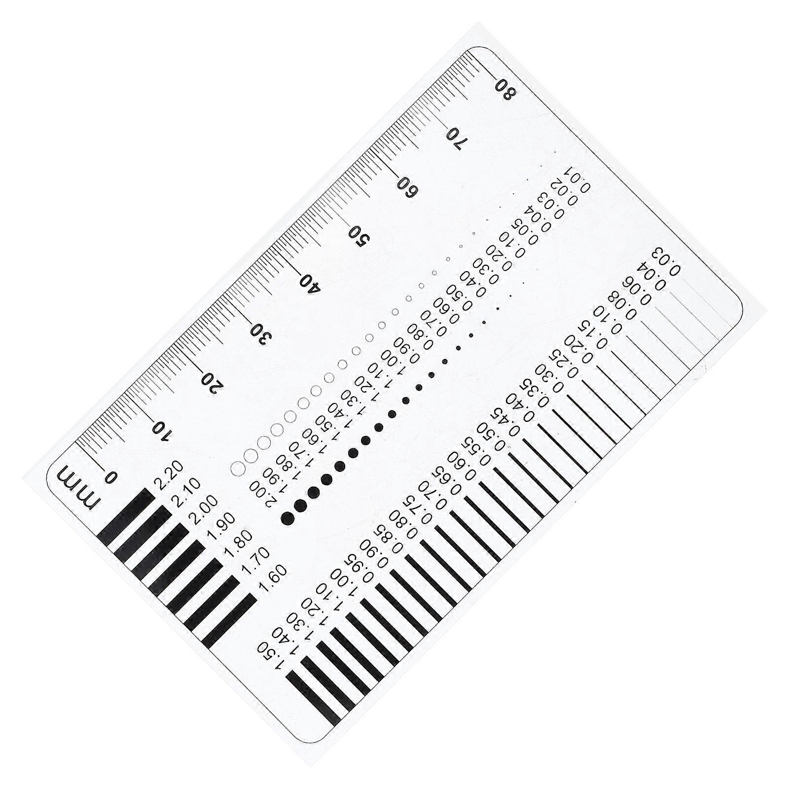 Plastic Surface Measurement Tool for Accurate Spot and Scratch Detection Flaw Inspection Ruler Engineering 1Set